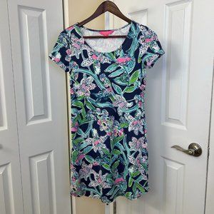 Last Chance Before Donating on 12/1! LILLY PULITZER Floral T-Shirt Dress